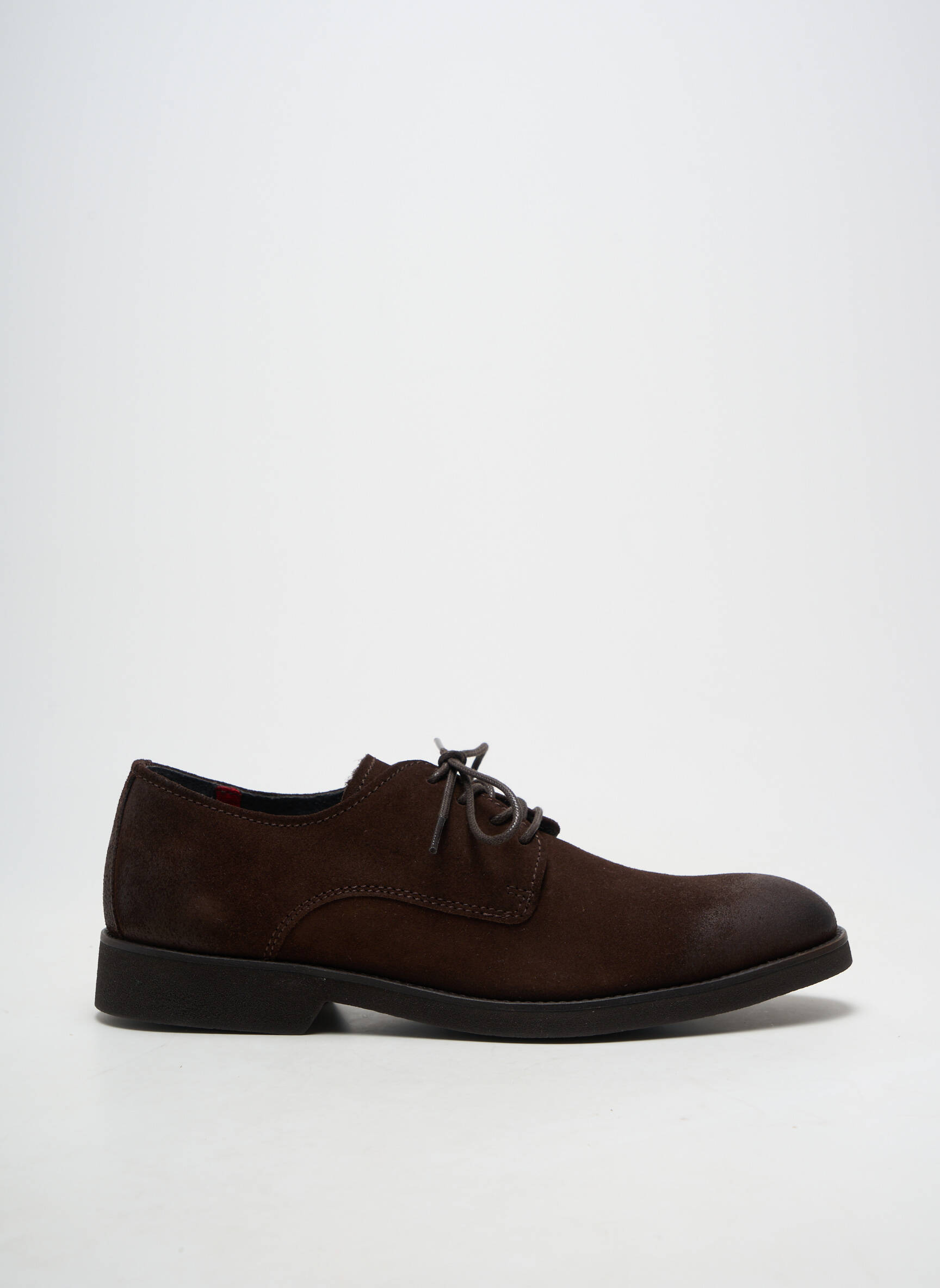 Derbies bout rond talon bas marron PRATIK homme