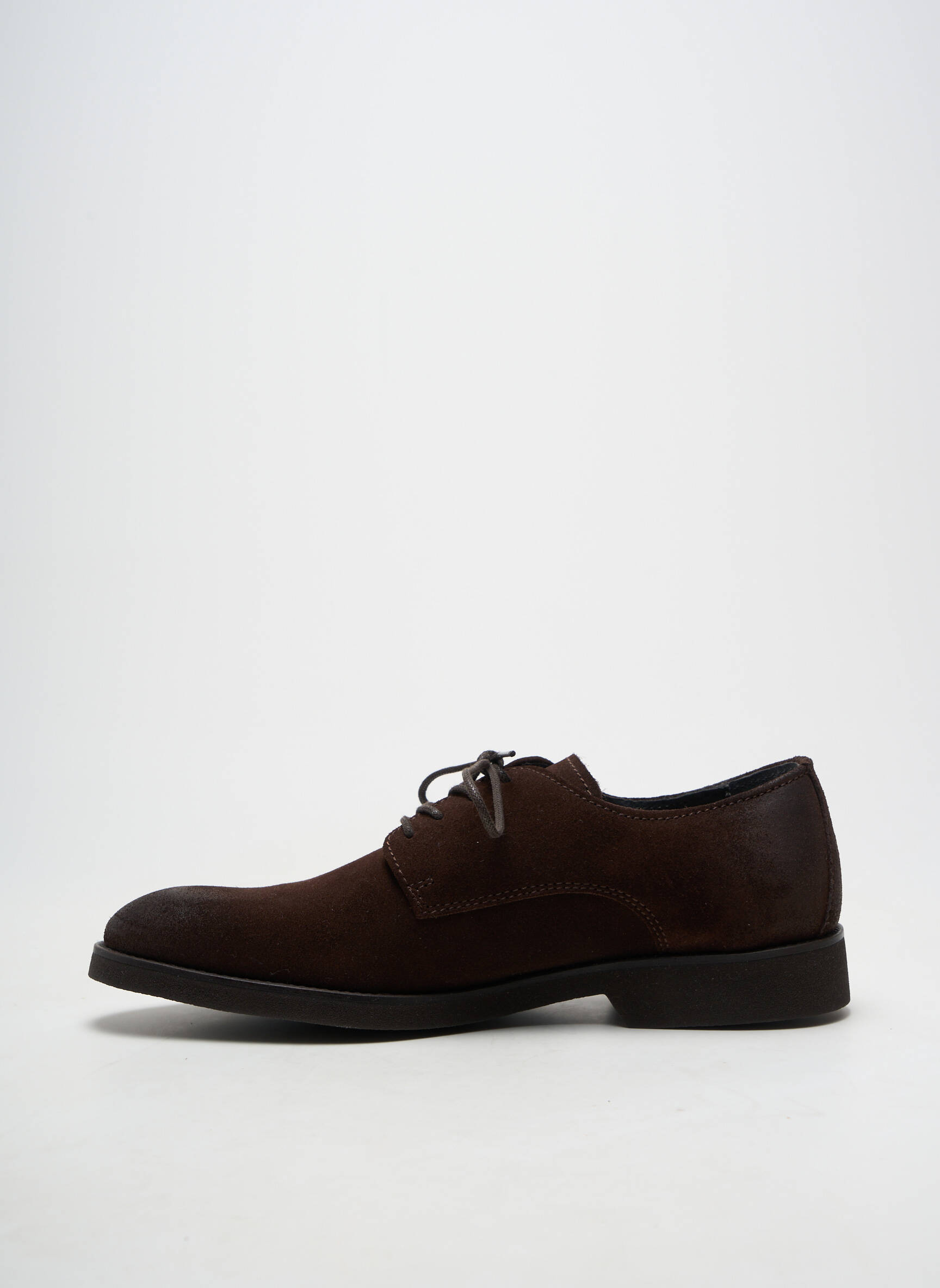 Derbies bout rond talon bas marron PRATIK homme