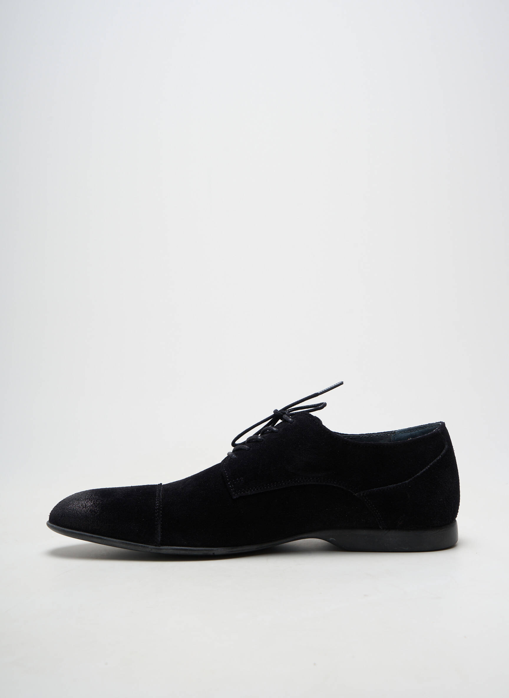Derbies bout rond talon bas noir PRATIK homme