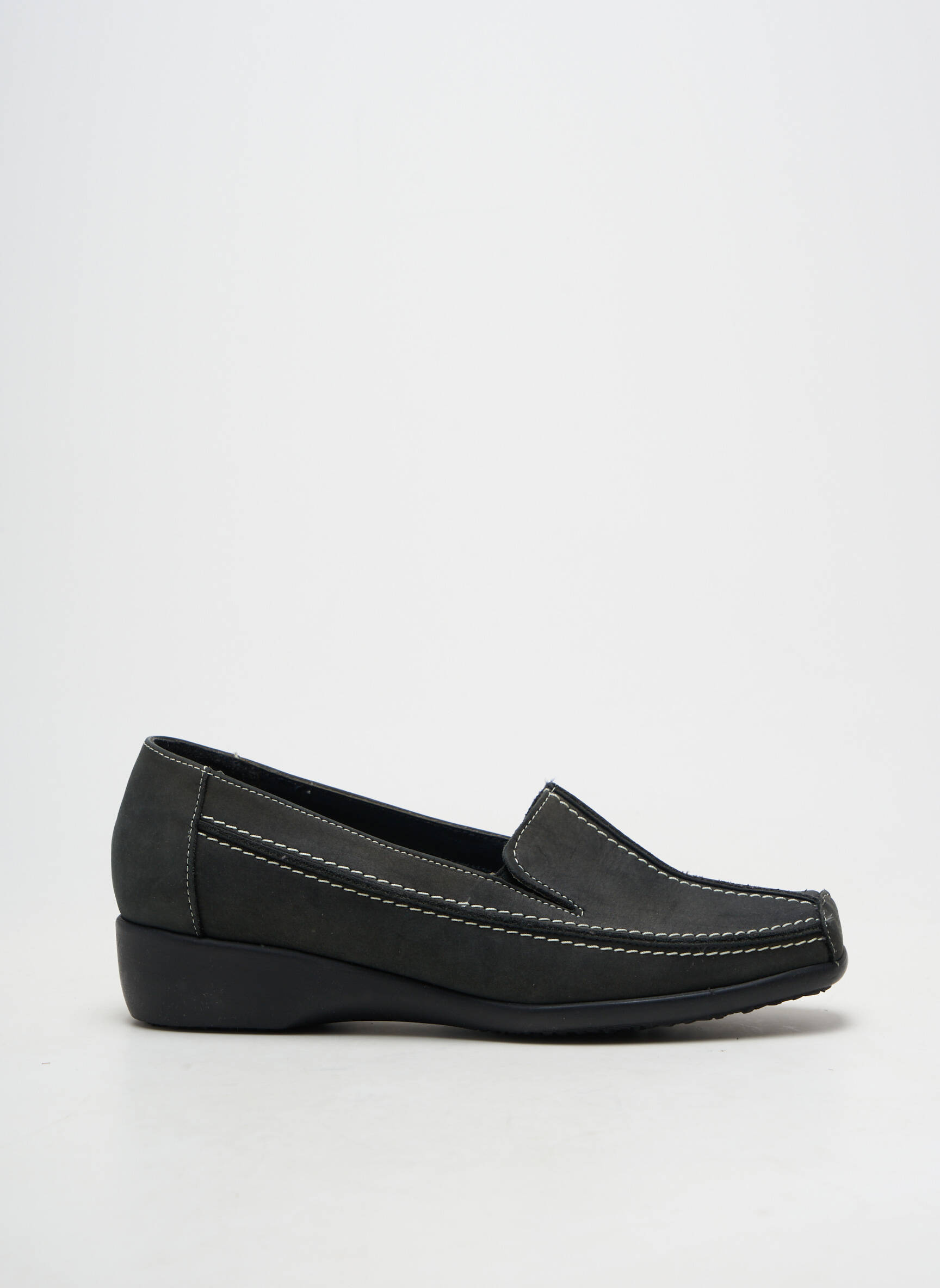 Chaussures bâteau talon plat jusqu'à 3cm noir MARCO femme