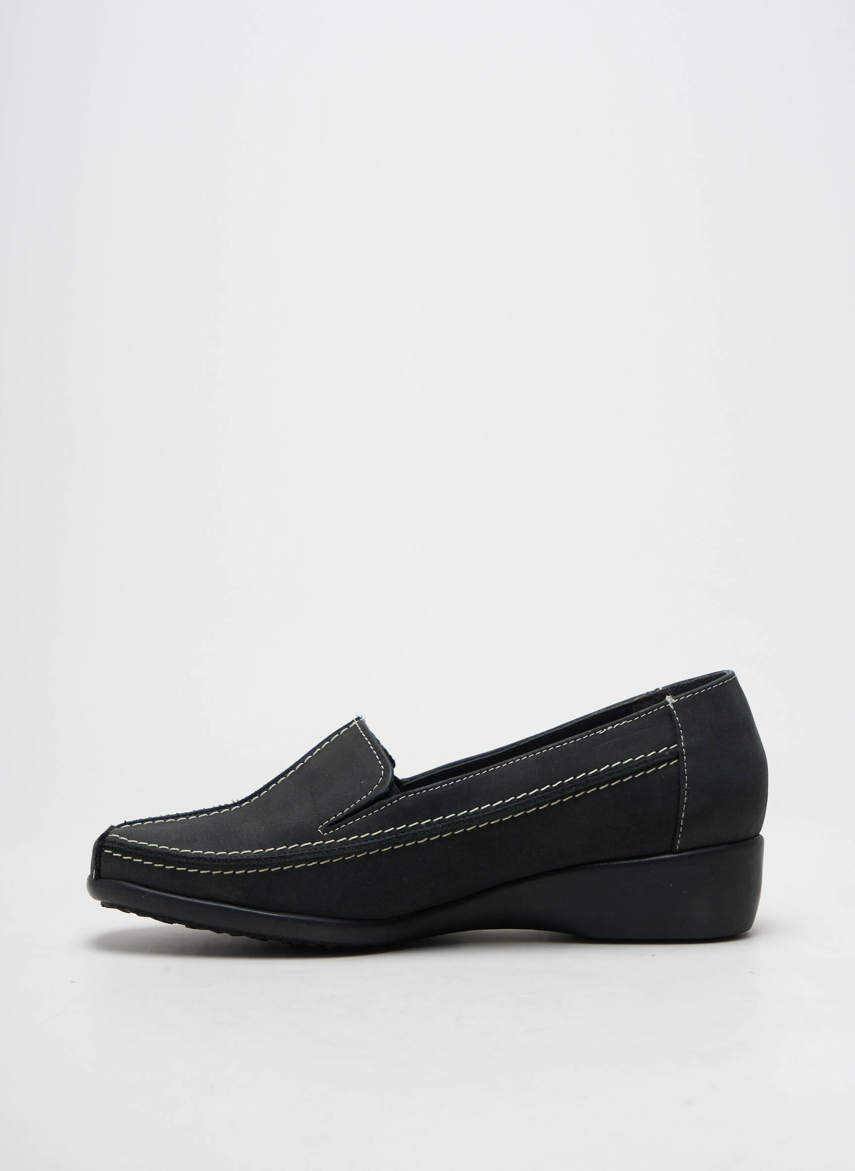Chaussures bâteau talon plat jusqu'à 3cm noir MARCO femme