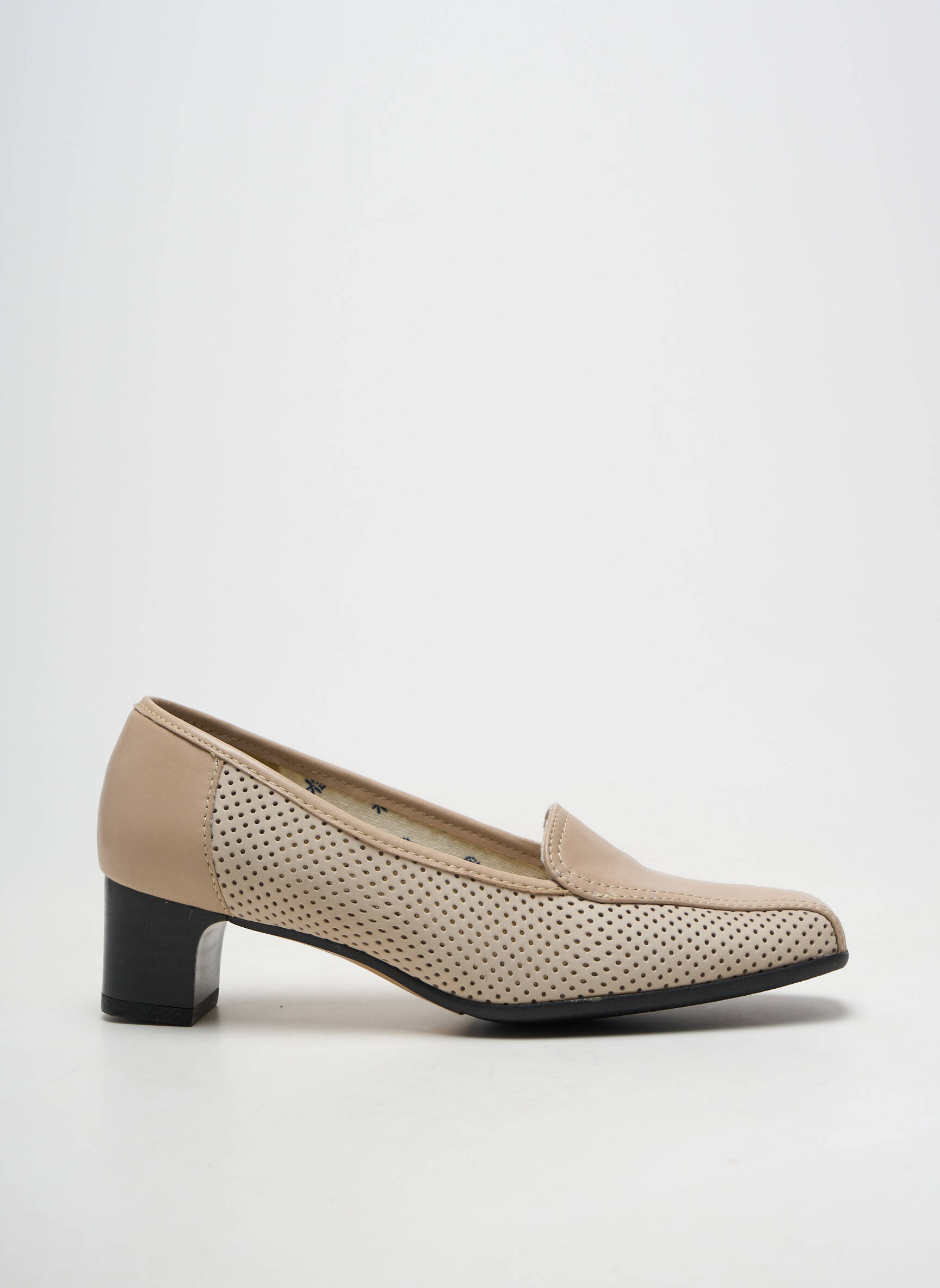 Escarpins matière lisse talon de 4 à 6cm beige MARCO femme