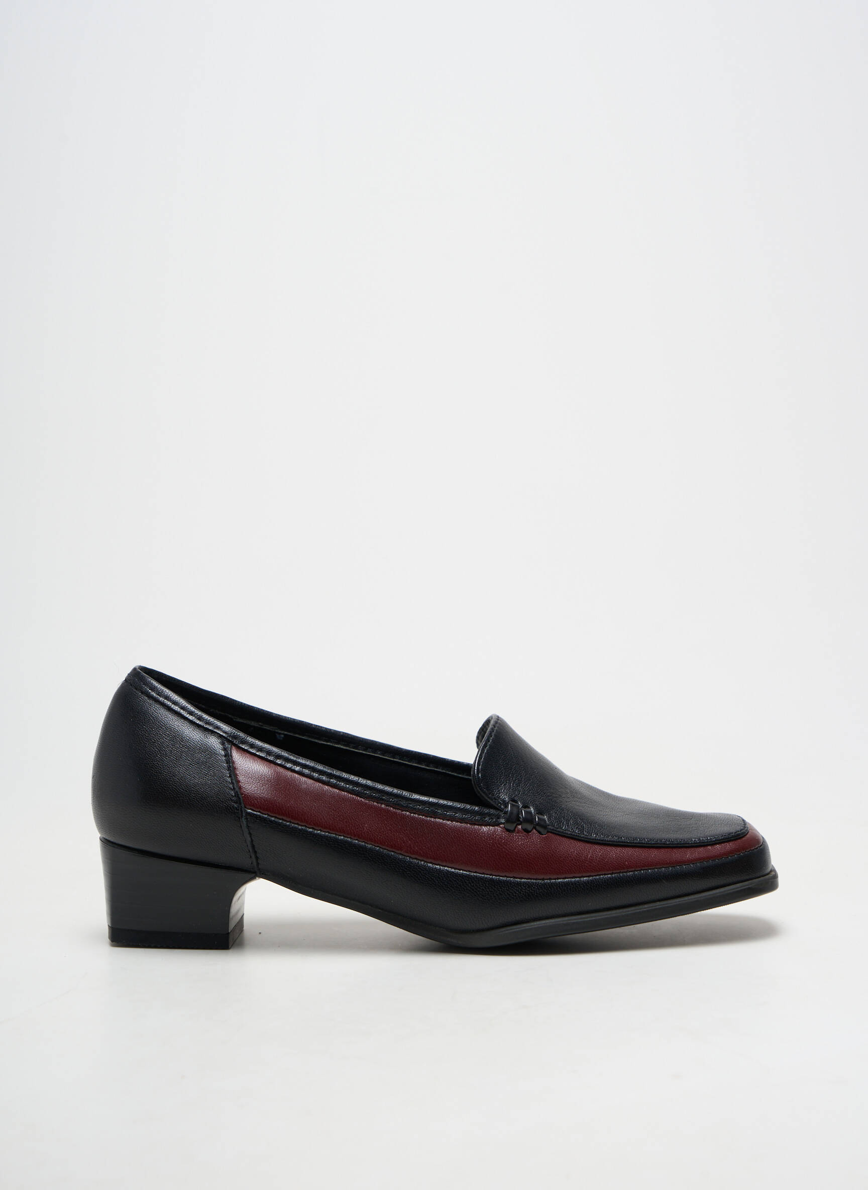 Mocassins matière lisse talon plat jusqu'à 3cm noir MARCO femme
