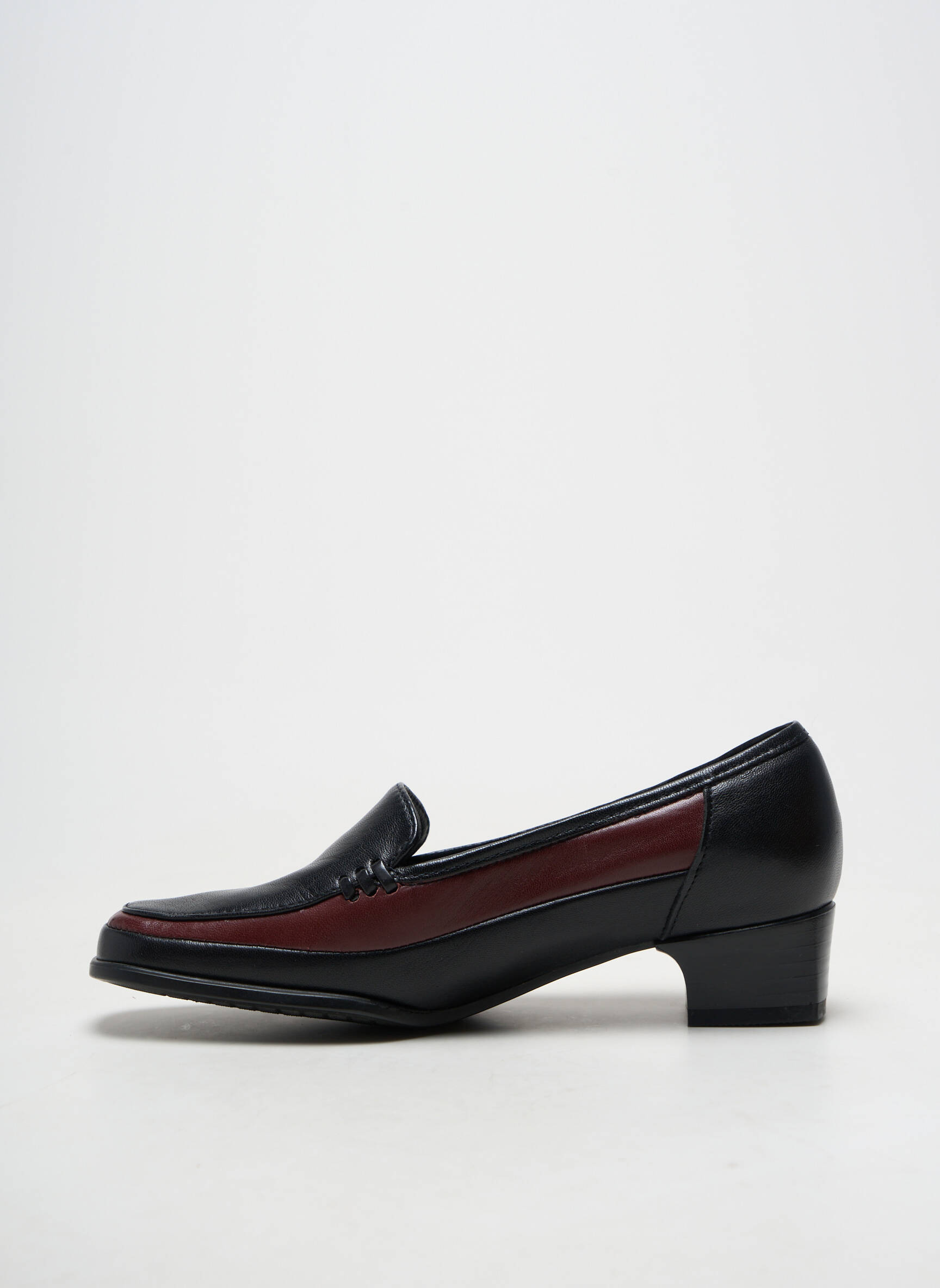 Mocassins matière lisse talon plat jusqu'à 3cm noir MARCO femme