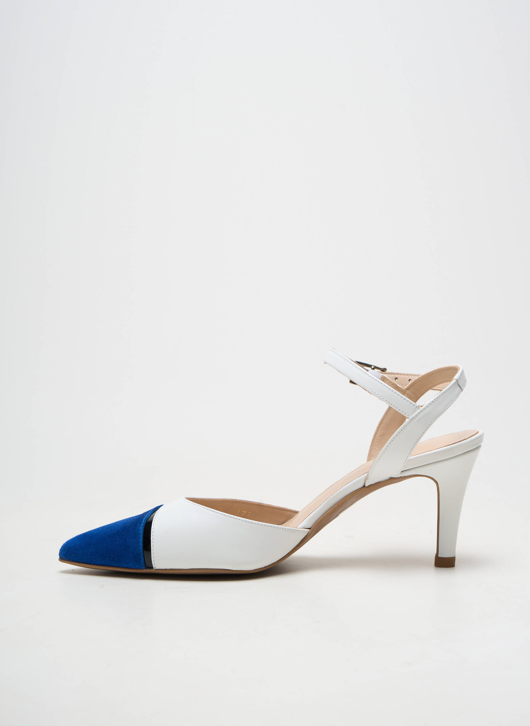 Escarpins fermeture boucle(s) talon de 7 à 9cm blanc BRENDA ZARO femme