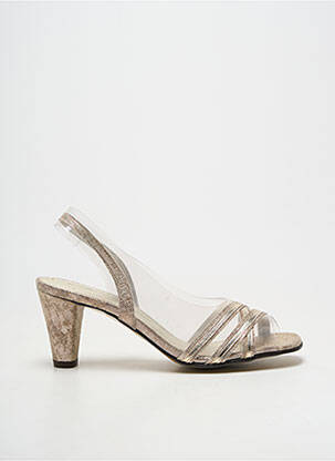 Sandales/nu pieds talon bottier talon de 7 à 9cm beige BRENDA ZARO femme