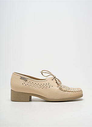 Derbies matière lisse talon plat jusqu'à 3cm beige MARCO femme