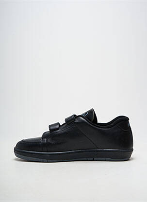 Baskets matière lisse bout rond noir NOËL homme