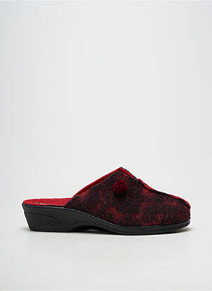 Chaussons/pantoufles voute plantaire talon de 4 à 6cm rouge ROMIKA femme