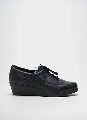 Chaussures de confort semi compensé talon de 4 à 6cm noir NOËL femme