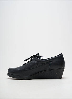 Chaussures de confort semi compensé talon de 4 à 6cm noir NOËL femme