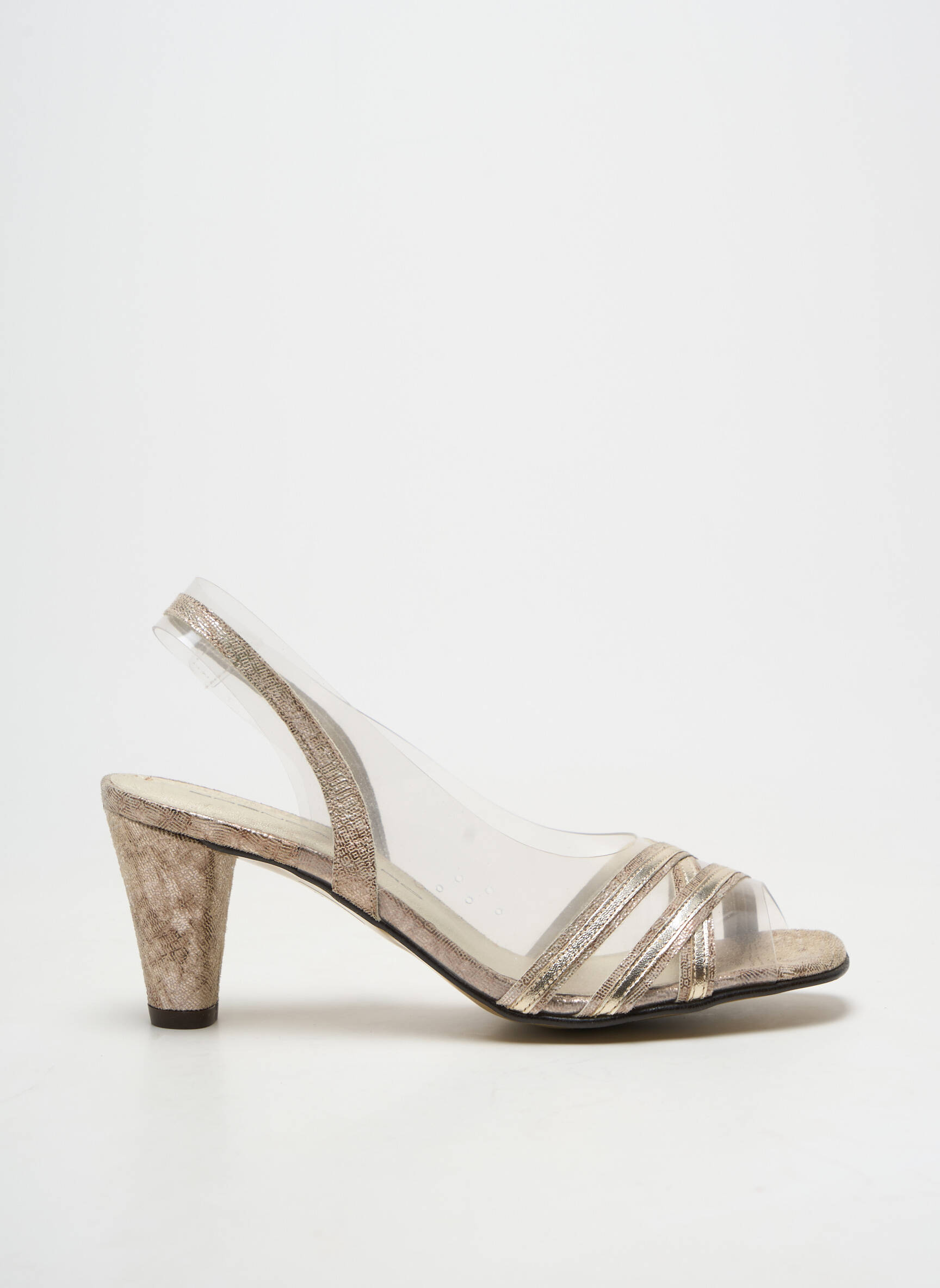 Sandales/nu pieds talon bottier talon de 7 à 9cm beige BRENDA ZARO femme