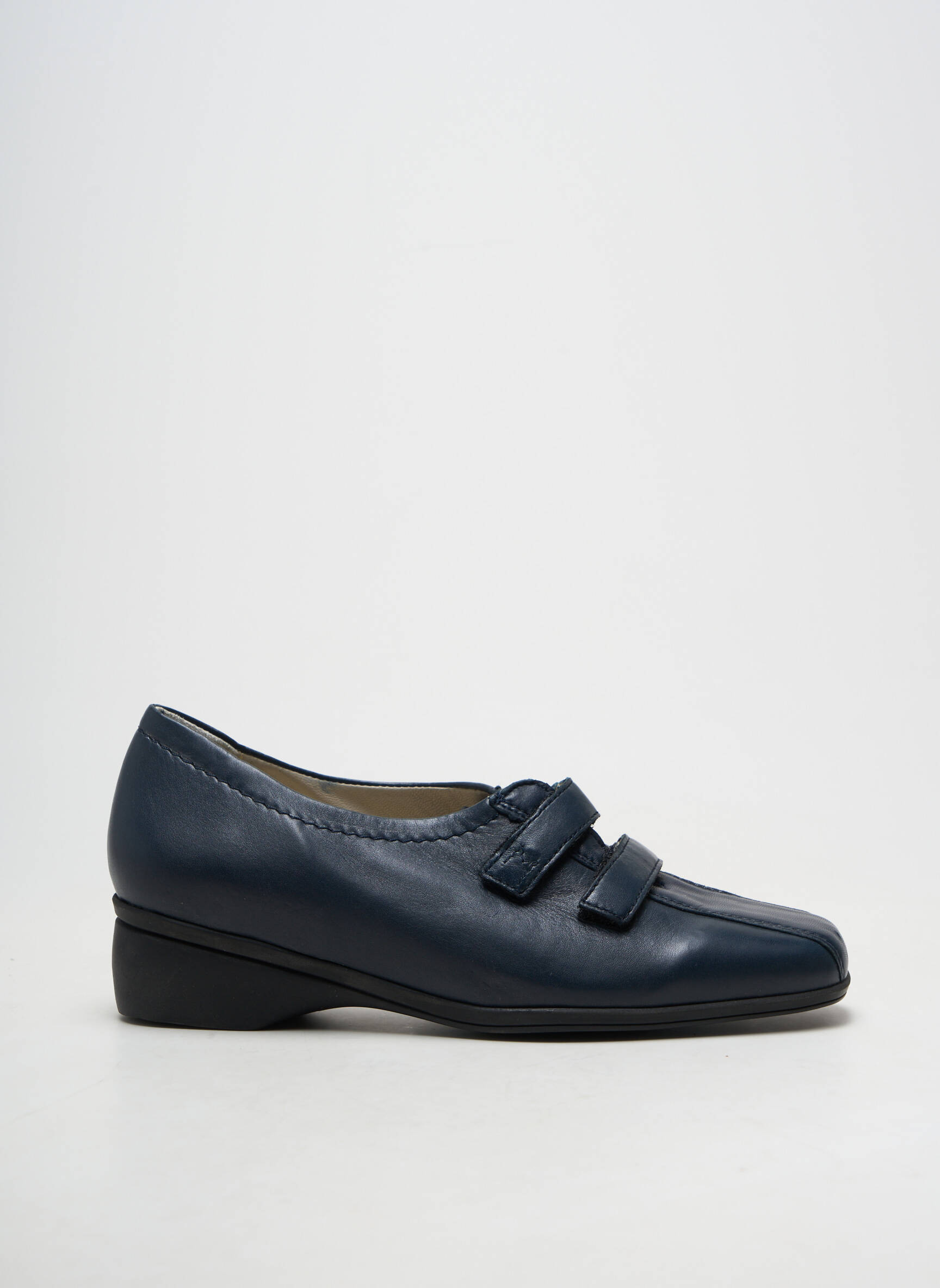 Mocassins matière lisse talon de 4 à 6cm bleu MARCO femme