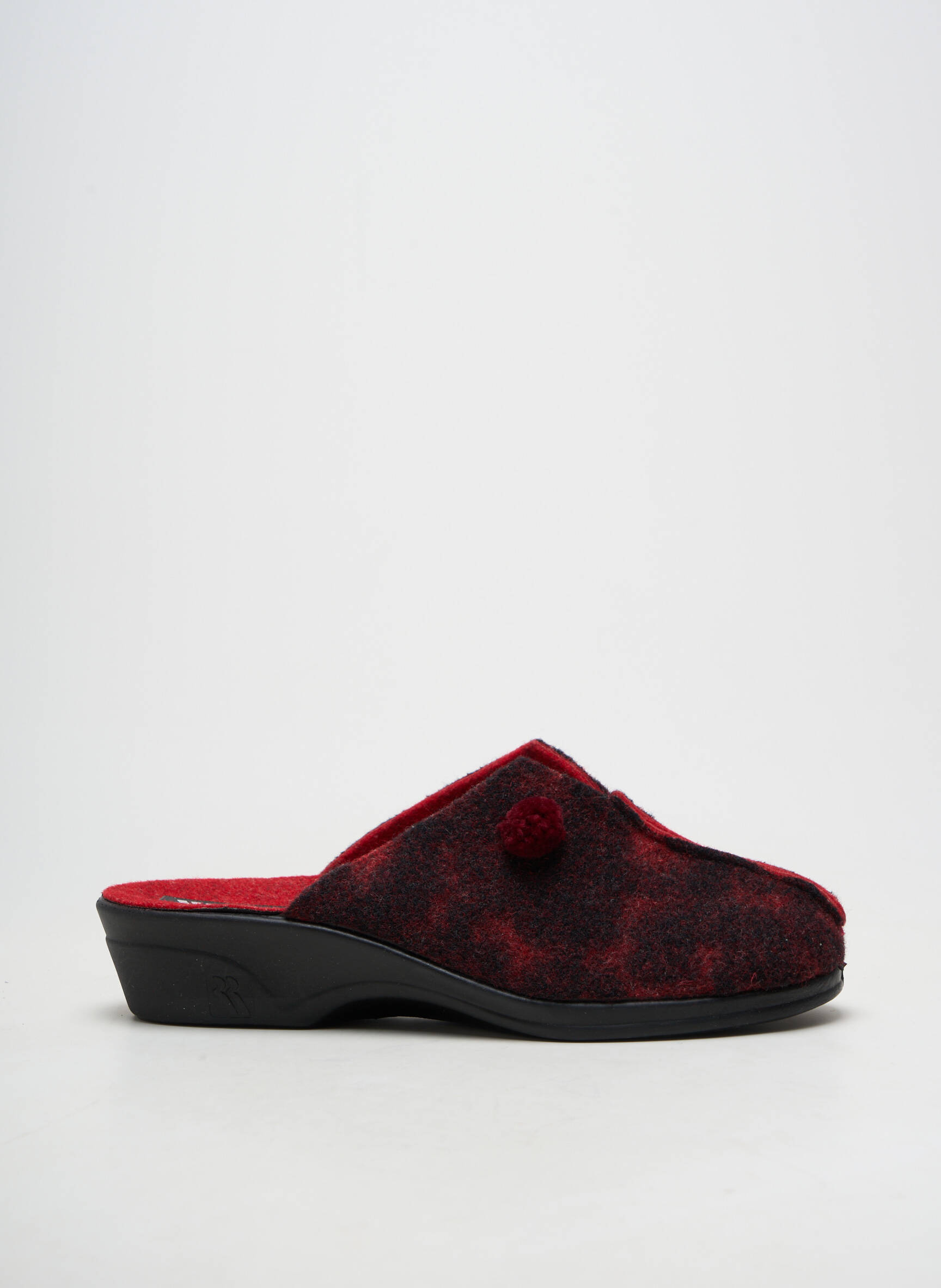 Chaussons/pantoufles voute plantaire talon de 4 à 6cm rouge ROMIKA femme