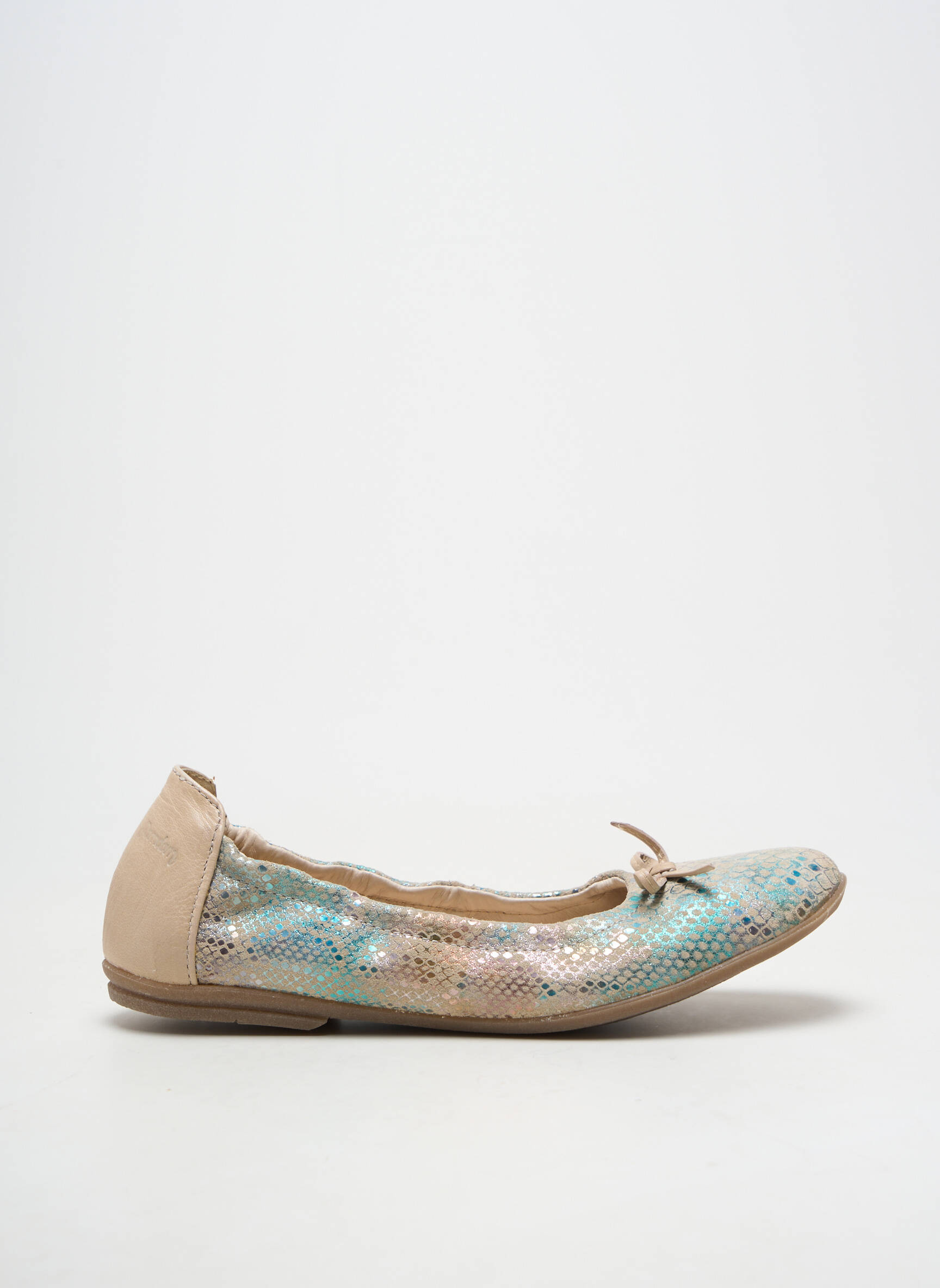 Ballerines matière lisse talon plat jusqu'à 3cm beige RAMDAM femme