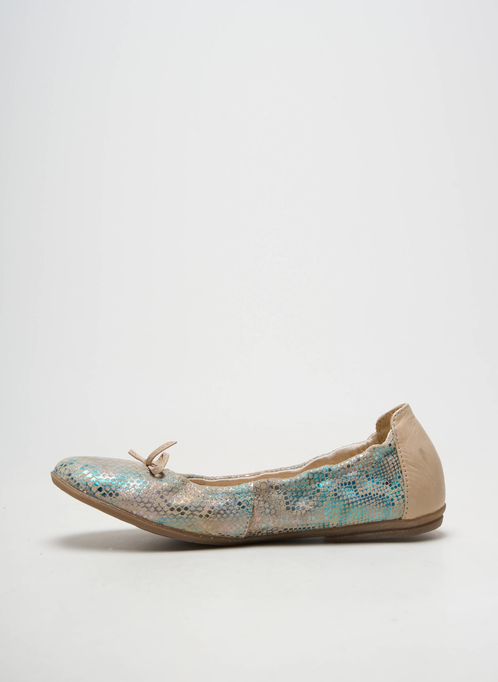 Ballerines matière lisse talon plat jusqu'à 3cm beige RAMDAM femme