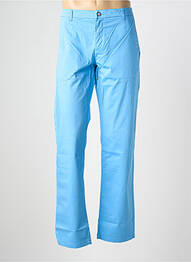 Pantalon chino tissage popeline taille normale bleu EUROPANN homme