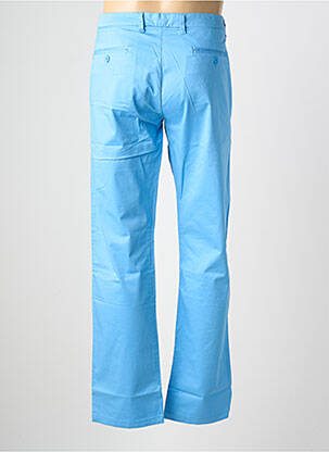 Pantalon chino tissage popeline taille normale bleu EUROPANN homme