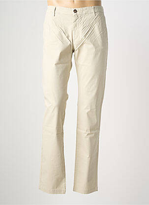 Pantalon chino stretch taille normale beige EUROPANN homme