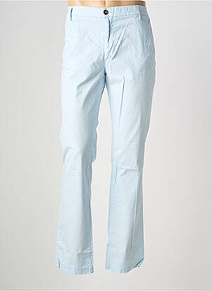 Pantalon chino tissage popeline taille normale bleu EUROPANN homme