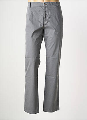 Pantalon chino tissage popeline taille normale gris EUROPANN homme