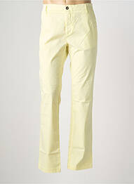 Pantalon chino tissage popeline taille normale jaune EUROPANN homme