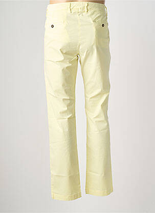 Pantalon chino tissage popeline taille normale jaune EUROPANN homme