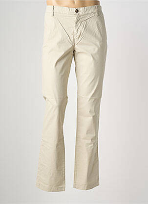 Pantalon chino tissage popeline taille normale beige EUROPANN homme