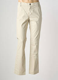 Pantalon chino tissage popeline taille normale beige EUROPANN homme