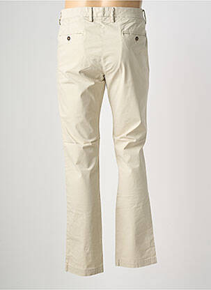 Pantalon chino tissage popeline taille normale beige EUROPANN homme