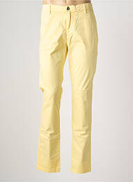 Pantalon chino tissage popeline taille normale jaune EUROPANN homme