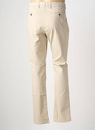 Pantalon chino tissage popeline taille normale beige EUROPANN homme