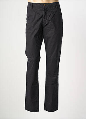 Pantalon chino tissage popeline taille normale noir EUROPANN homme