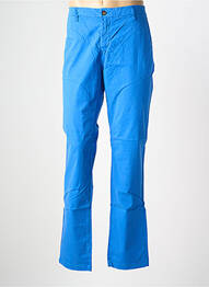 Pantalon chino tissage popeline taille normale bleu EUROPANN homme