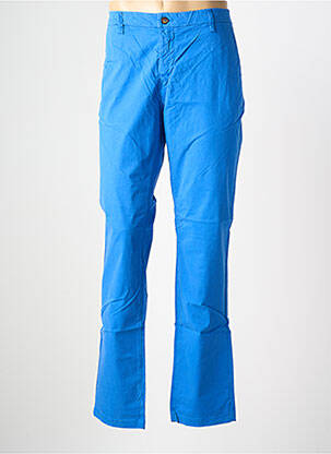 Pantalon chino tissage popeline taille normale bleu EUROPANN homme