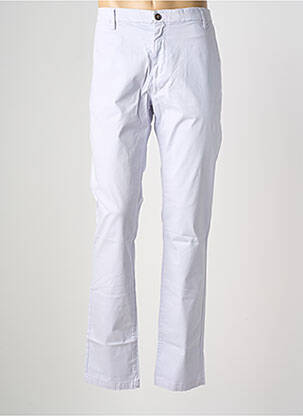 Pantalon chino tissage popeline taille normale violet EUROPANN homme