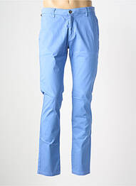 Pantalon chino tissage popeline taille normale bleu fonce EUROPANN homme