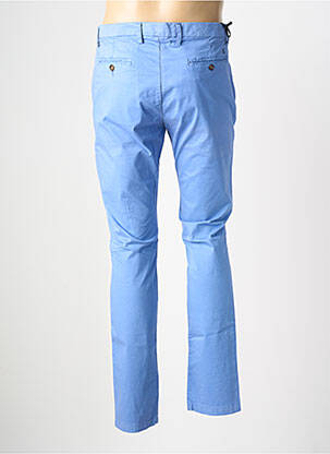 Pantalon chino tissage popeline taille normale bleu fonce EUROPANN homme