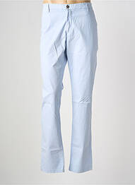 Pantalon chino tissage popeline taille normale bleu EUROPANN homme