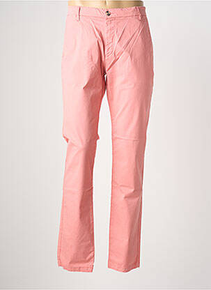 Pantalon chino tissage popeline taille normale rose EUROPANN homme