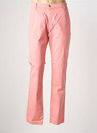 Pantalon chino tissage popeline taille normale rose EUROPANN homme