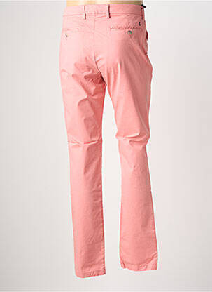 Pantalon chino tissage popeline taille normale rose EUROPANN homme
