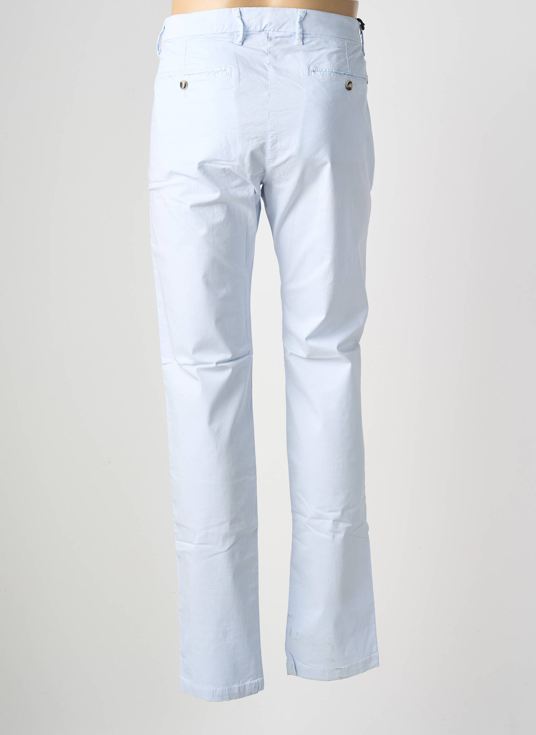Pantalon chino stretch taille normale bleu clair EUROPANN homme