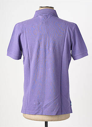 Polo stretch manches courtes violet EUROPANN homme