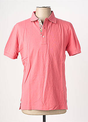 Polo stretch manches courtes rose EUROPANN homme