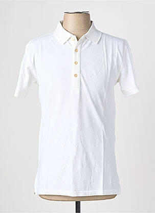Polo stretch manches courtes blanc EUROPANN homme