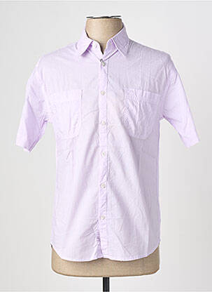 Chemise manches courtes poches violet EUROPANN homme