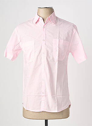 Chemise manches courtes poches rose EUROPANN homme