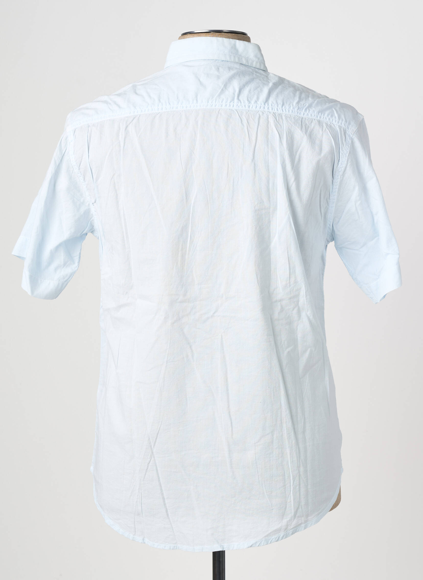 Chemise manches courtes poches bleu clair EUROPANN homme