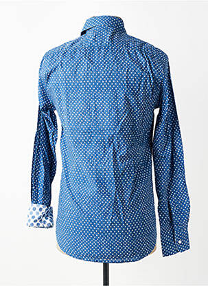 Chemise manches longues imprimé fantaisie bleu EUROPANN homme